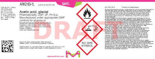 Neues Etikett der Marke SAFC nach dem Merck Rebranding
