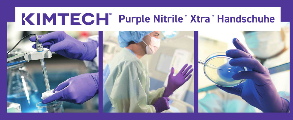 Kimtech Purple Nitril Anwendung im Labor
